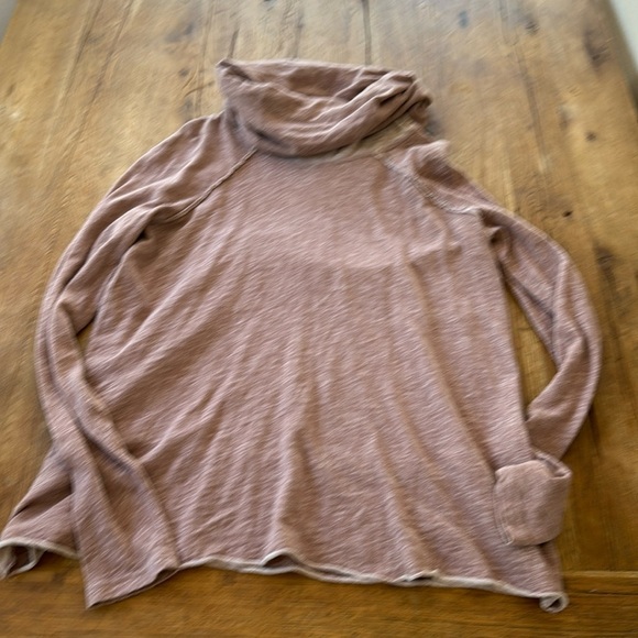 Free People Gray Cowl Neck Sweatshirt - Picture 2 of 7